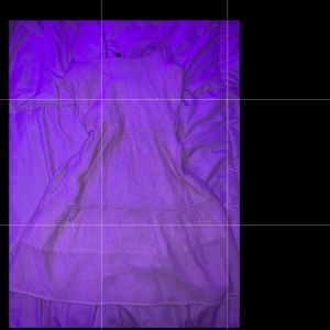 Spaghetti strap cream colored h&m flare dress